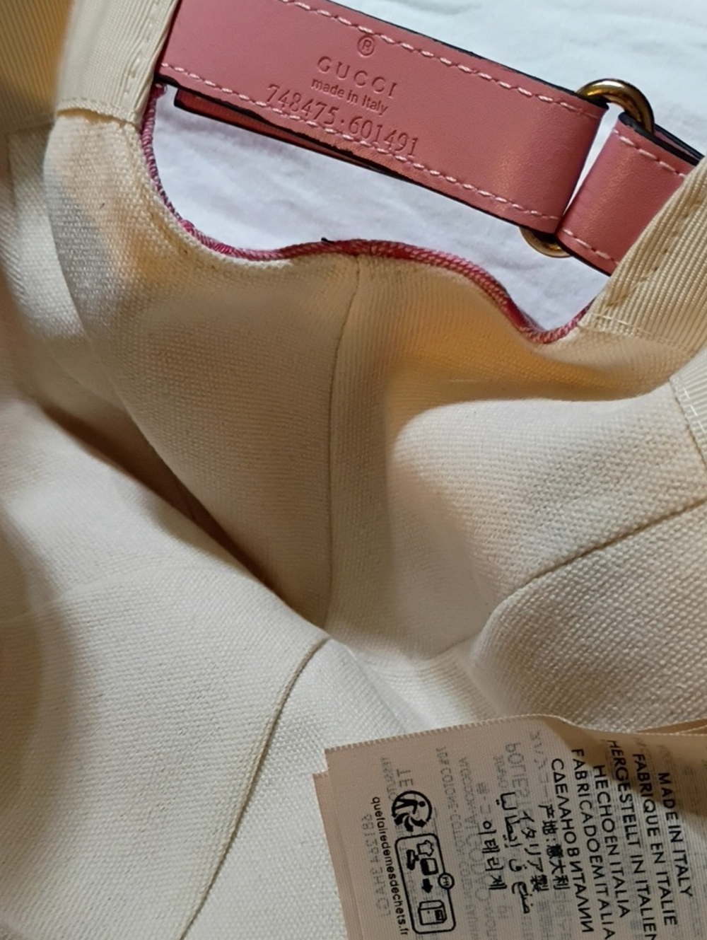 Gucci Pink GG Monogram Baseball Cap - Picture 4 of 4